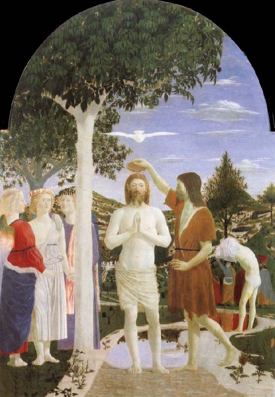 Piero della Francesca Baptism of Christ Norge oil painting art